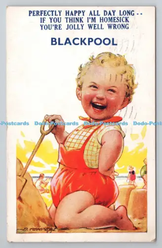 R806720 Blackpool. Perfekt glücklich den ganzen Tag. Bamforth. Holmfirth. England. N