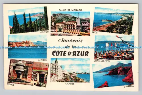 R810510 Souvenir de la Cote D Azur. Cannes. Vence. Montluet. Multi View