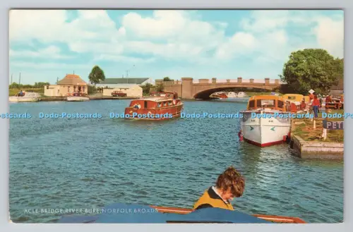 R805150 Norfolk Broads. Acle Bridge. River Bure. J. Salmon. Sevenoaks