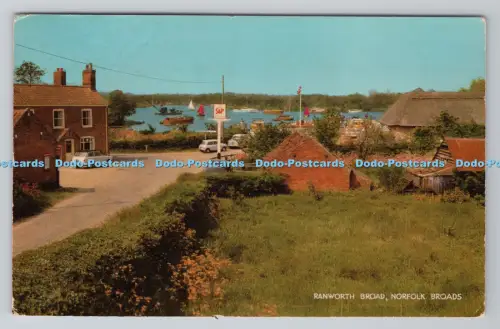 R805152 Norfolk Broads. Ranworth Broad. J. Salmon. Sevenoaks. PM. Norwich. 1974