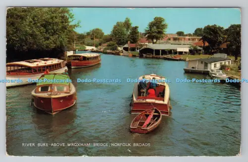 R805155 Norfolk Broads. River Bure über der Wroxham-Brücke. J. Salmon. Sevenoaks. E