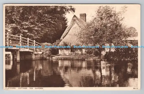 R805163 Flatford. Cottage Tea Garden. Photochrom. London. Tunbridge Wells