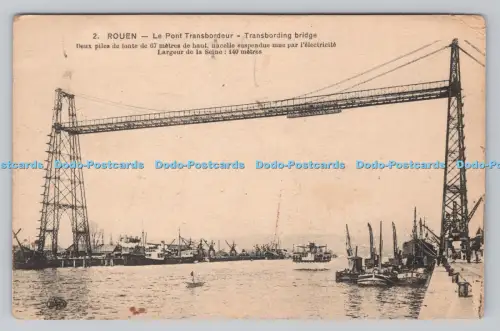 R808494 Rouen. Le Pont Transbordeur. Marcel Raitre