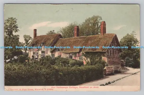 R808500 Stratford auf Avon. Ann Hathaways Cottage. J. Harriott. 1909
