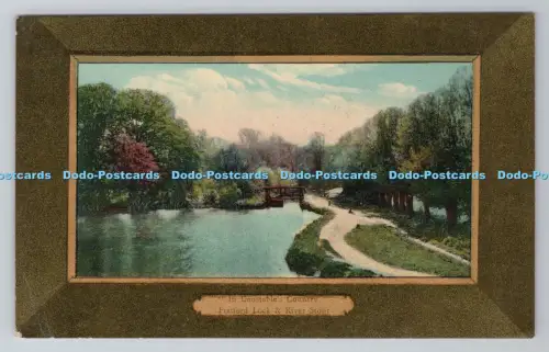 R805196 in Constable Country. Flatford Lock und River Stour. PM. Stratford St.M