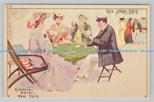 R808520 Antwerpen. Dover. New York. Red Star Line. Trans Atlantic Research