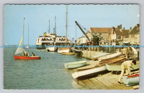 R810591 I.O.W. Yarmouth. Autofährenkai. Colourmaster. Fotopräzision. St. Al