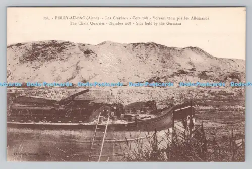 R806832 Berry au Bac. Aisne. Die Kreidesteinbrüche. Nummer 108. Seitlich gehalten vom Ge