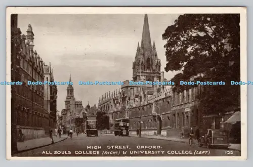 R806836 Oxford. High Street. All Souls College Right. und University College. Le