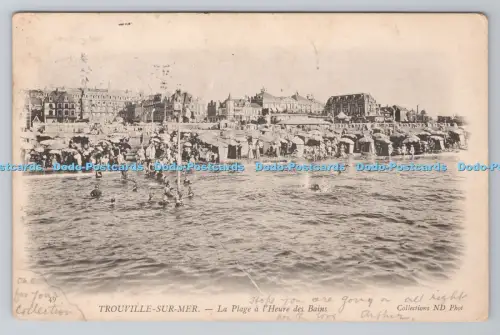 R805254 Trouville Sur Mer. La Plage a l Heure des Bains. ND. Fot. Neurdein Frer