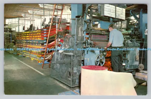 R810624 Greiferwebstuhl. Wilton Royal Carpet Factory. John Kay. Farbfernrohransichten