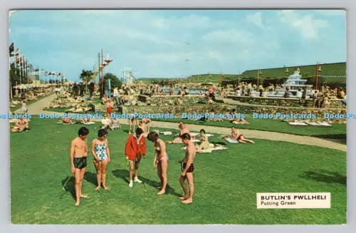 R810629 Butlin Pwllheli. Putting Green. RP. 1973