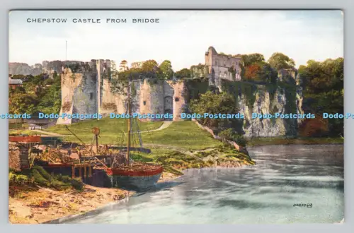 R806847 Schloss Chepstow von der Brücke. Valentinstag. Serie Valesque