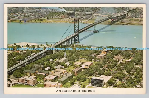 R808572 Detroit. Michigan. Windsor. Ontario. Ambassador Bridge