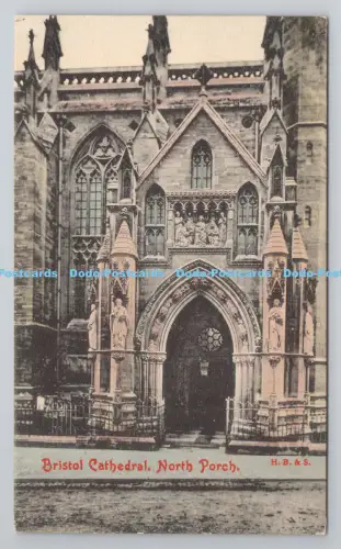 R805267 Kathedrale von Bristol. Nordveranda. Postkarte