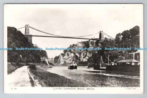 R805274 Bristol. Clifton Hängebrücke. stecken. Echtfoto