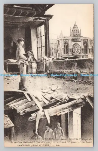 R806858 Guerre. Reims. Böden des Hauses. Street Of Anjou. LL