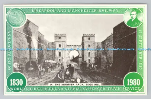 R810682 Edge Hill. Der maurische Bogen. Liverpool und Manchester Railway. Welttanne
