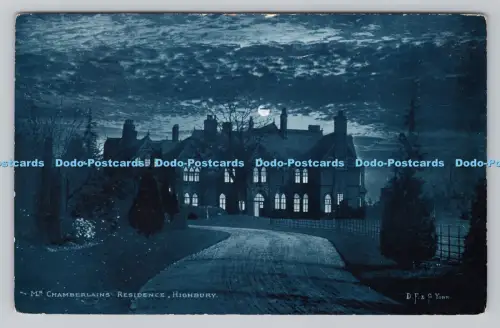 R806899 Highbury. Mr. Chamberlains Residence. Zart. Fenwick. York. 1909