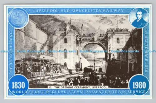 R810683 Liverpool. Die Eröffnungsfeier. Liverpool und Manchester Railway. Welt