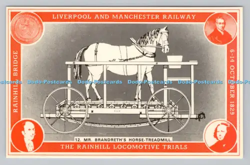 R810684 Mr. Brandreth Pferdelaufband. Liverpool und Manchester Railway. The Rai