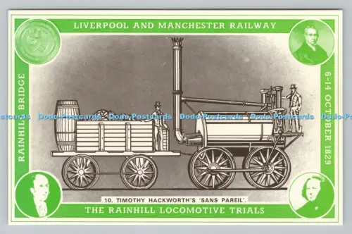 R810686 Timothy Hackworth Sans Pareil. Liverpool und Manchester Railway. The Rai