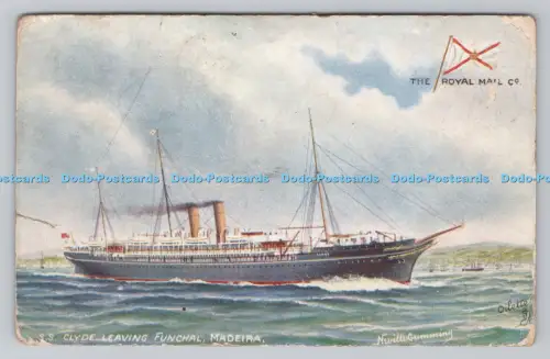 R808630 Madeira. S. S. Clyde verlässt Funchal. Celebrated Liners. Royal Mail S.S