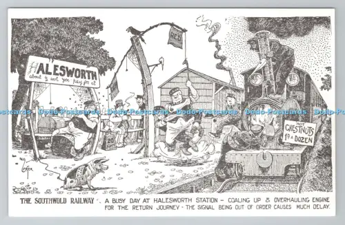R805329 The Southwold Railway. Ein geschäftiger Tag am Bahnhof Halesworth. The Venture. Th