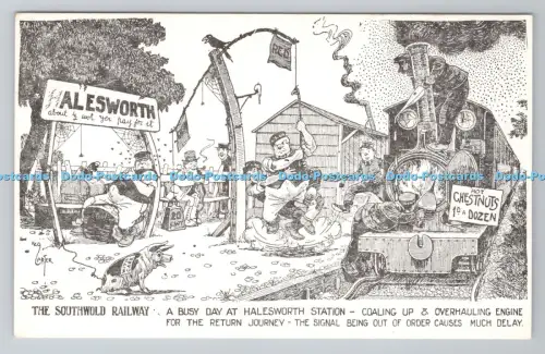 R805334 The Southwold Railway. Ein geschäftiger Tag am Bahnhof Halesworth. The Venture. Th