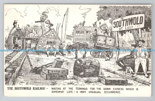 R805336 The Southwold Express. Warten am Terminus auf den Down Express. Die