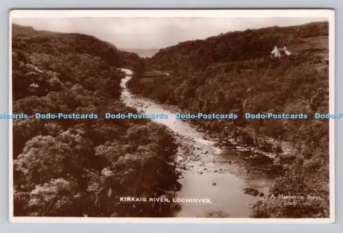R808645 Lochinver. Kirkaig River. stecken. Echtfoto. A. Mackenzie