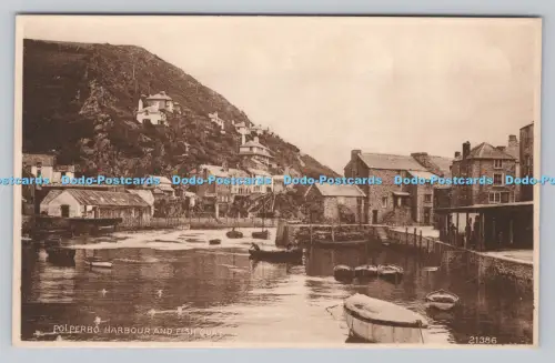 R808646 Polperro. Hafen und Fischkai