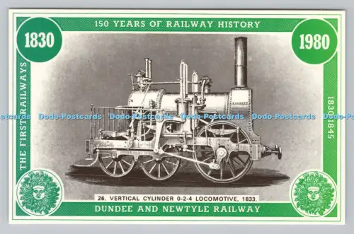 R810707 Vertikalzylinder 0. 2. 4. Lokomotive. 150 Jahre Eisenbahngeschichte. Dun
