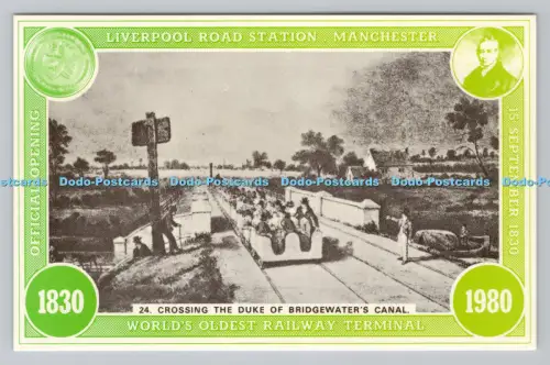 R810709 Überquerung des Duke of Bridgewater Canal. Liverpool Road Station. Manchest