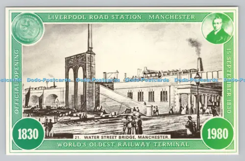 R810711 Water Street Bridge. Manchester. Liverpool Road Station. Manchester. Wor