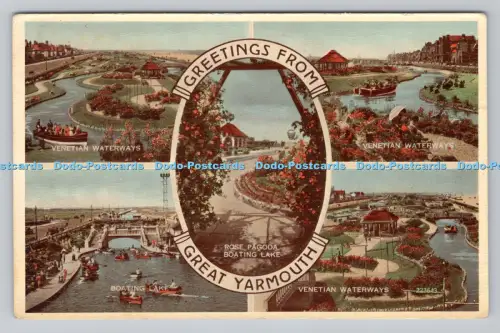 R806948 Grüße aus Great Yarmouth. Venezianische Wasserstraßen. Valentinstag. Carbo Colo