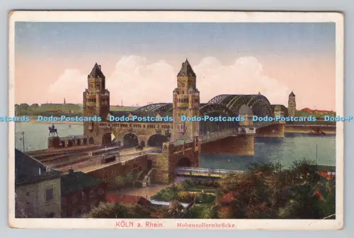 R805368 Köln a. Rhein. Hohenzollernbrücke. Bruno Hansmann. Kassel