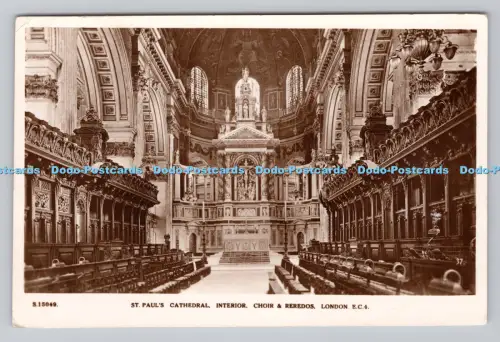 R808703 London. St. Paul Cathedral. Innenraum. Chor und Reredos. Brückenhaus. R