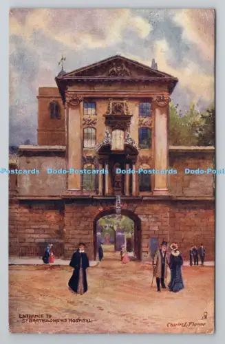 R805403 Eingang zum St. Bartholomäus Krankenhaus. stecken. Aquarette. 6257. Old London