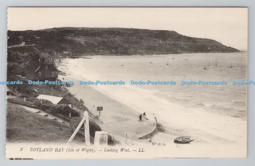 R805452 Totland Bay. Isle of Wight. Blick nach Westen. LL. 3