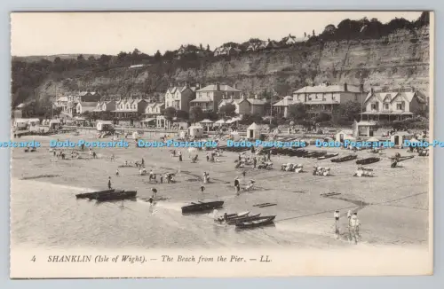 R805455 Schaftklin. Isle of Wight. Der Strand vom Pier. LL. 4