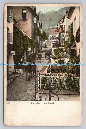 R807038 Clovelly. High Street. 1909
