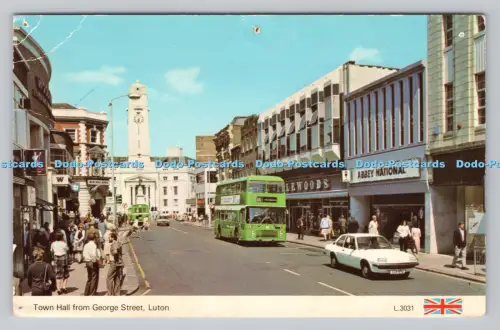 R808763 Luton. Rathaus von der George Street. E. T. W. Dennis. Scarborough