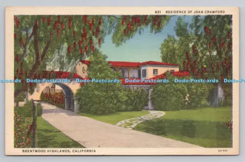 R807044 California. Brentwood Highlands. Residenz von Joan Crawford. Western Pub