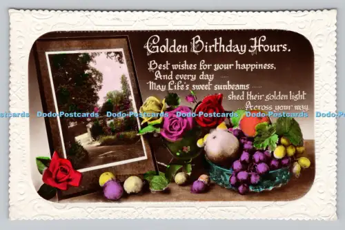 R808793 Goldene Geburtstagsstunden. Früchte. Wasserfall. RP