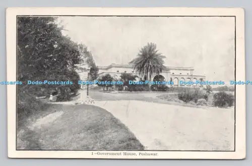 R807076 Peshawar. Regierungshaus. Postkarte