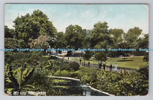 R805518 London. Hyde Park. Der Dell. P. P. und P. Croydon. 1906