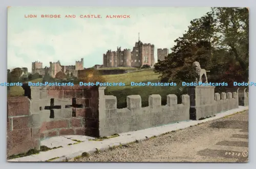 R807099 Alnwick. Löwenbrücke und Burg. Valentinstag. Colourtone Serie