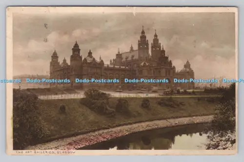 R808831 Glasgow. Die Kunstgalerien. Postkarte