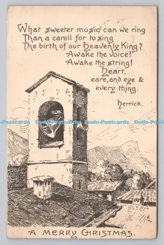 R808834 A Merry Christmas. Glocken. Mildmay. 1909